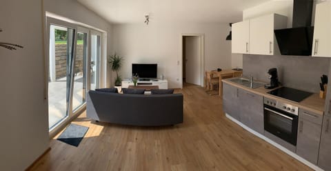 Kitchen or kitchenette, Living room, Dining area