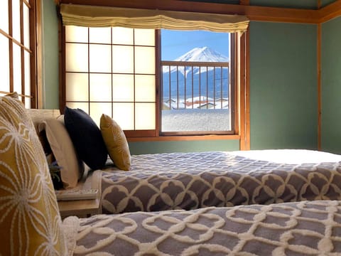Bed, Natural landscape, Bedroom