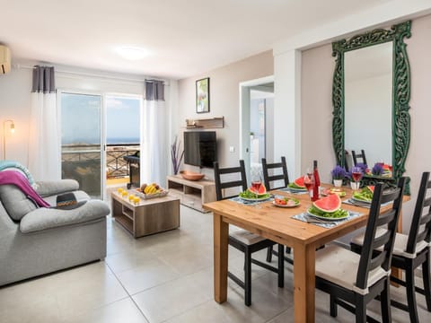 Living room, Seating area, Dining area, Sea view
