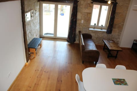 Facade/entrance, Living room, Seating area, Dining area