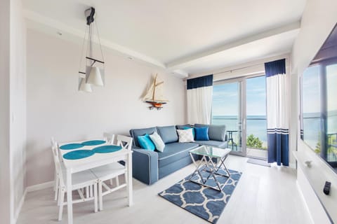 Living room, Seating area, Dining area, Sea view