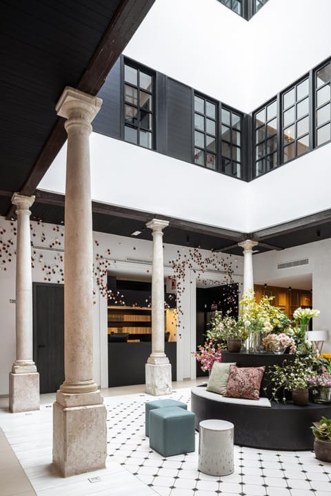 Patio, Facade/entrance, Natural landscape, Lobby or reception