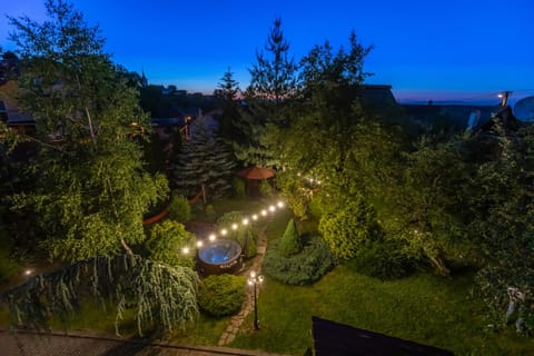 Night, Natural landscape, Garden view