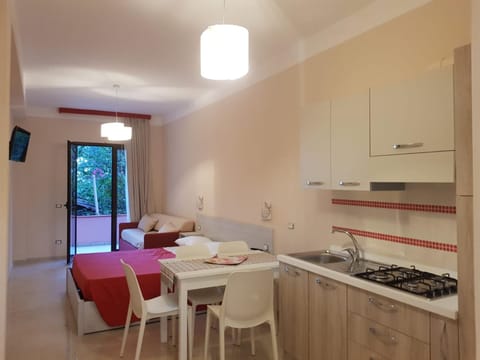 Kitchen or kitchenette, Living room, Bedroom