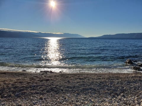 Beach, Sea view, Sunset