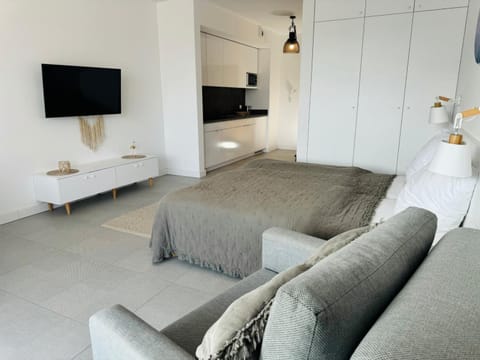 Bed, TV and multimedia, Living room, Photo of the whole room, Seating area, Bedroom