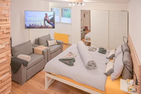 Bed, TV and multimedia