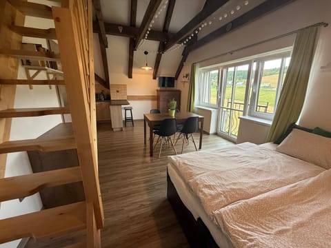 Bed, Living room, Photo of the whole room, Seating area, Dining area, Bedroom