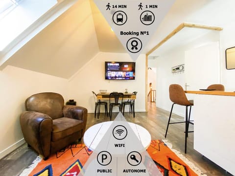 L’INDUSTRIEL en centre ville sur rive du TRIEUX Apartment in Brittany