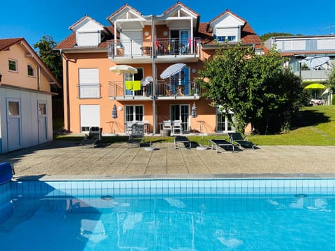 Property building, Pool view, Swimming pool