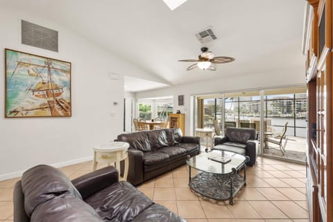 Pet-friendly waterfront home steps to beach/pool House in Marco Island