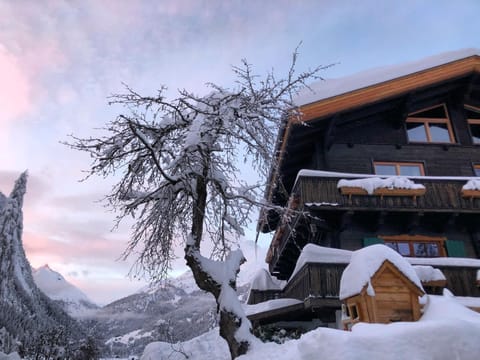 Property building, Natural landscape, Winter, Mountain view