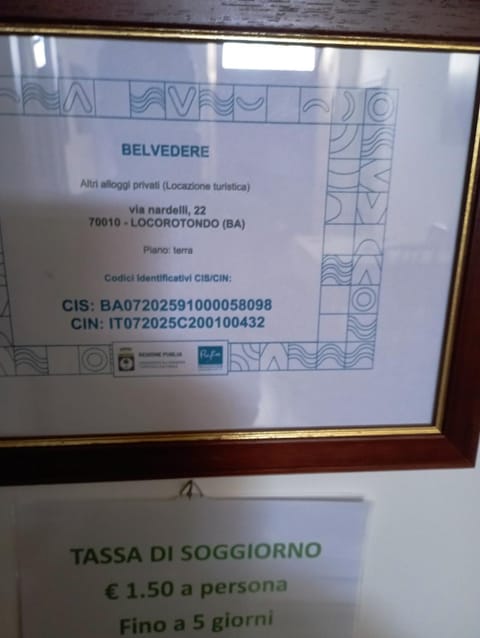 Belvedere House in Locorotondo