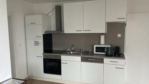 Kitchen or kitchenette, dishwasher, oven, stove