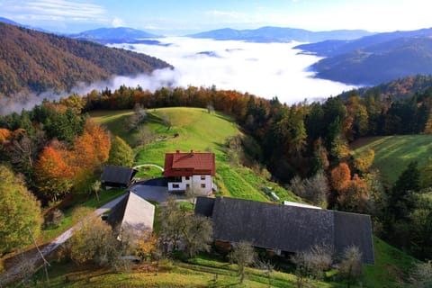 Property building, Natural landscape, Bird's eye view, Garden, View (from property/room), Evening entertainment, Garden view, Mountain view, Inner courtyard view