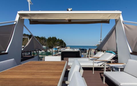Patio, Day, View (from property/room), Balcony/Terrace, Sea view, sunbed