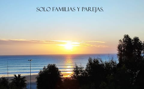 Natural landscape, Balcony/Terrace, Beach, Sea view, Sunset