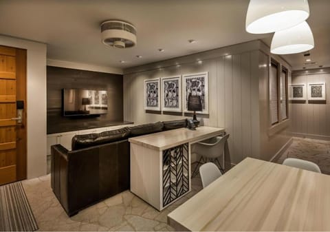 Property building, Living room, Dining area