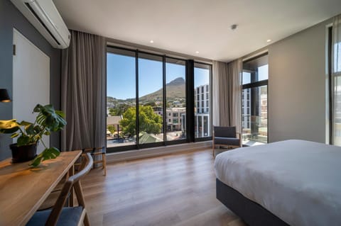 Nearby landmark, Bed, View (from property/room), Bedroom, Mountain view, air conditioner
