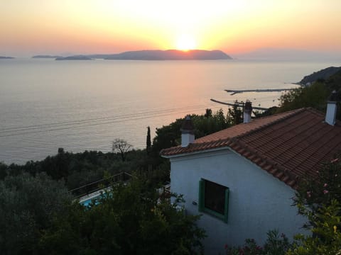 Property building, Summer, Sunset