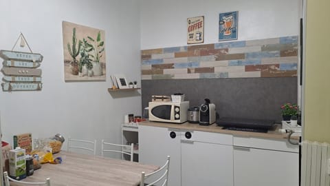 Kitchen or kitchenette, toaster