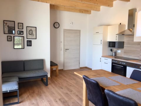 Kitchen or kitchenette, Living room, Dining area