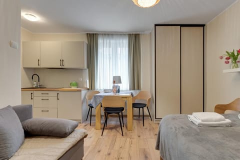 Bed, Kitchen or kitchenette, Living room, Photo of the whole room, Seating area, Dining area, Bedroom