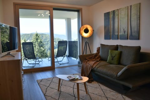 Living room, Seating area, Mountain view