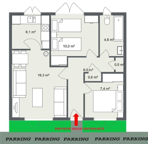Superb 2 Bedroom Flat - Refurbished Dec 2024 Apartment in Inverness