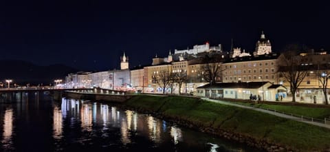Nearby landmark, Night, Natural landscape, City view
