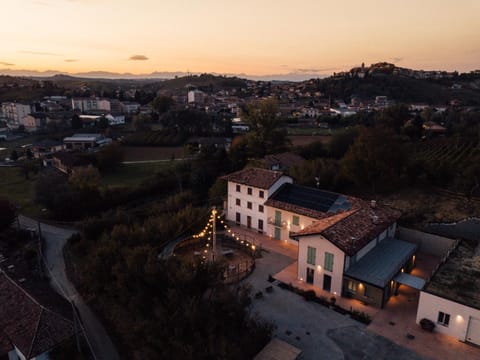 Bird's eye view, Sunset