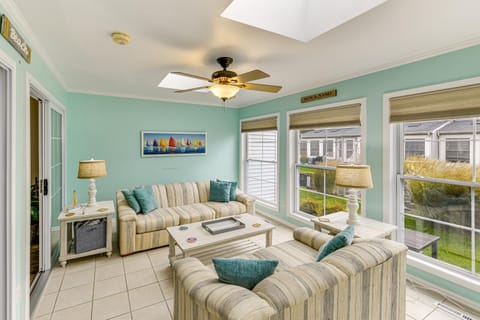 2 Mi to Rehoboth Beach Home with Sunroom! House in Rehoboth Beach