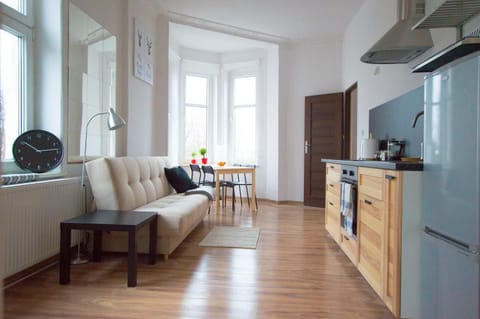 Kitchen or kitchenette, Living room, Dining area