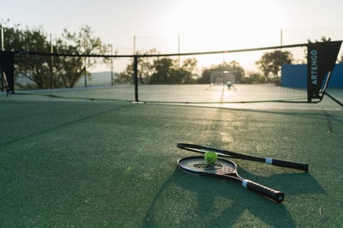 Tennis court, Sunset