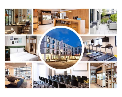 Property building, Bed, Fitness centre/facilities, Seating area, Bedroom, Meeting/conference room