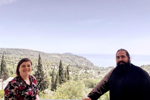 Μπαλκόνι του Αιγαίου father's house in Kimi Apartment in Euboea