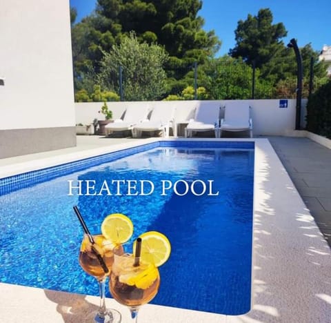 Patio, Pool view, Swimming pool, sunbed