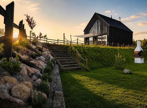 Property building, Garden, Garden view, Sunset