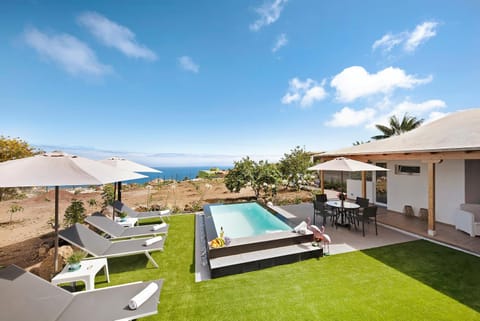 Property building, Living room, Swimming pool