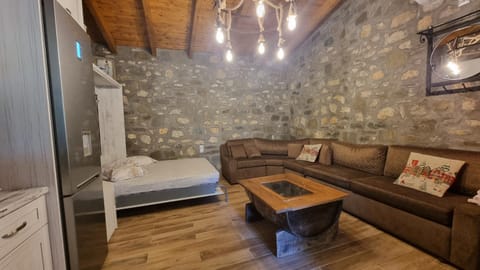 Bed, Living room, Photo of the whole room, Seating area, Bedroom