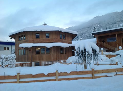 Property building, Winter, Garden