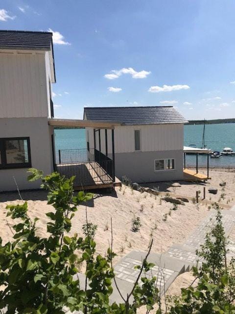 Property building, Beach, Lake view