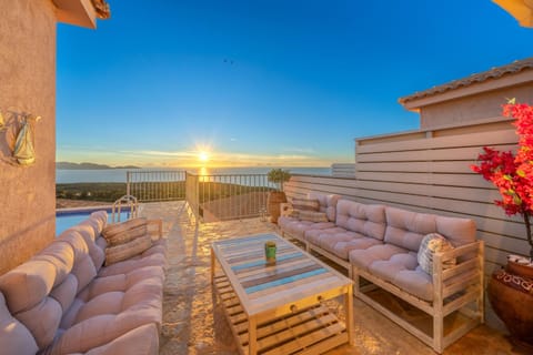 Patio, Balcony/Terrace, Sea view, Sunset