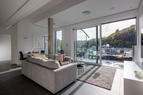 Balcony/Terrace, Living room, River view