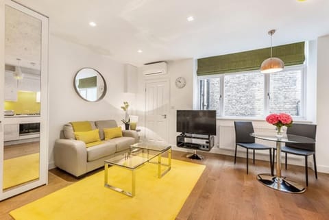Bed, TV and multimedia, Kitchen or kitchenette, Living room, Photo of the whole room, Seating area, Dining area, Bedroom