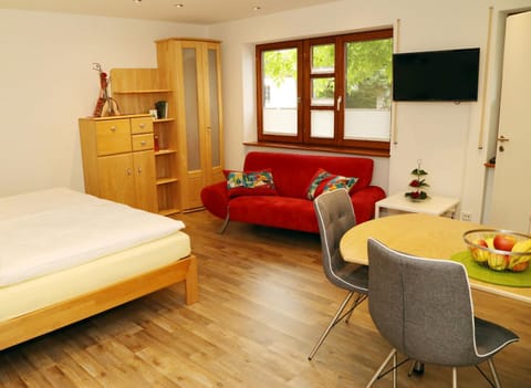 Property building, Living room, Bedroom