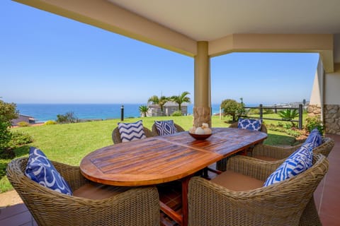 Patio, Garden, View (from property/room), Seating area, Dining area, Sea view