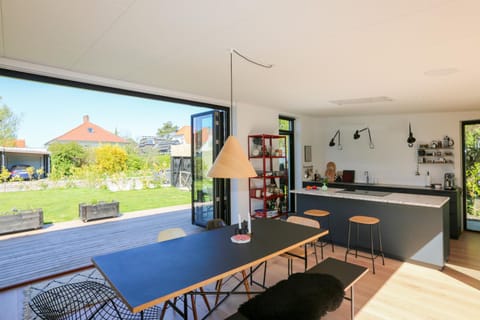 Modern architecture atrium house Villa in Copenhagen