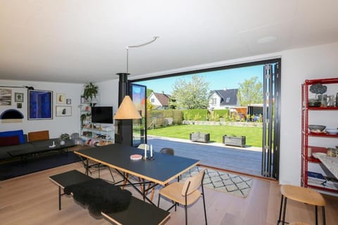 Modern architecture atrium house Villa in Copenhagen