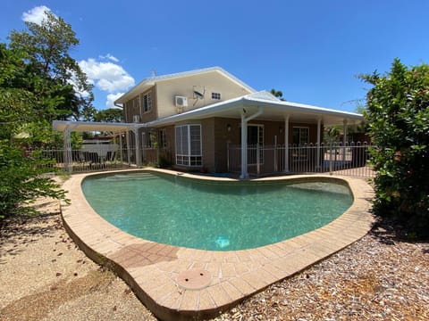 Property building, Patio, Pool view, Swimming pool